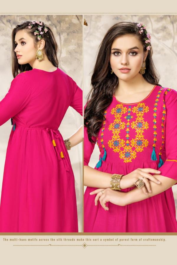 Hirwa Samiksha Rayon Slub Exclusive Designer Kurti Collection 



